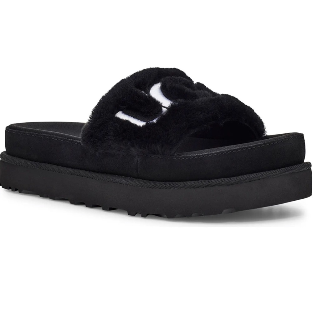 UGG® Laton Genuine Shearling Sandal